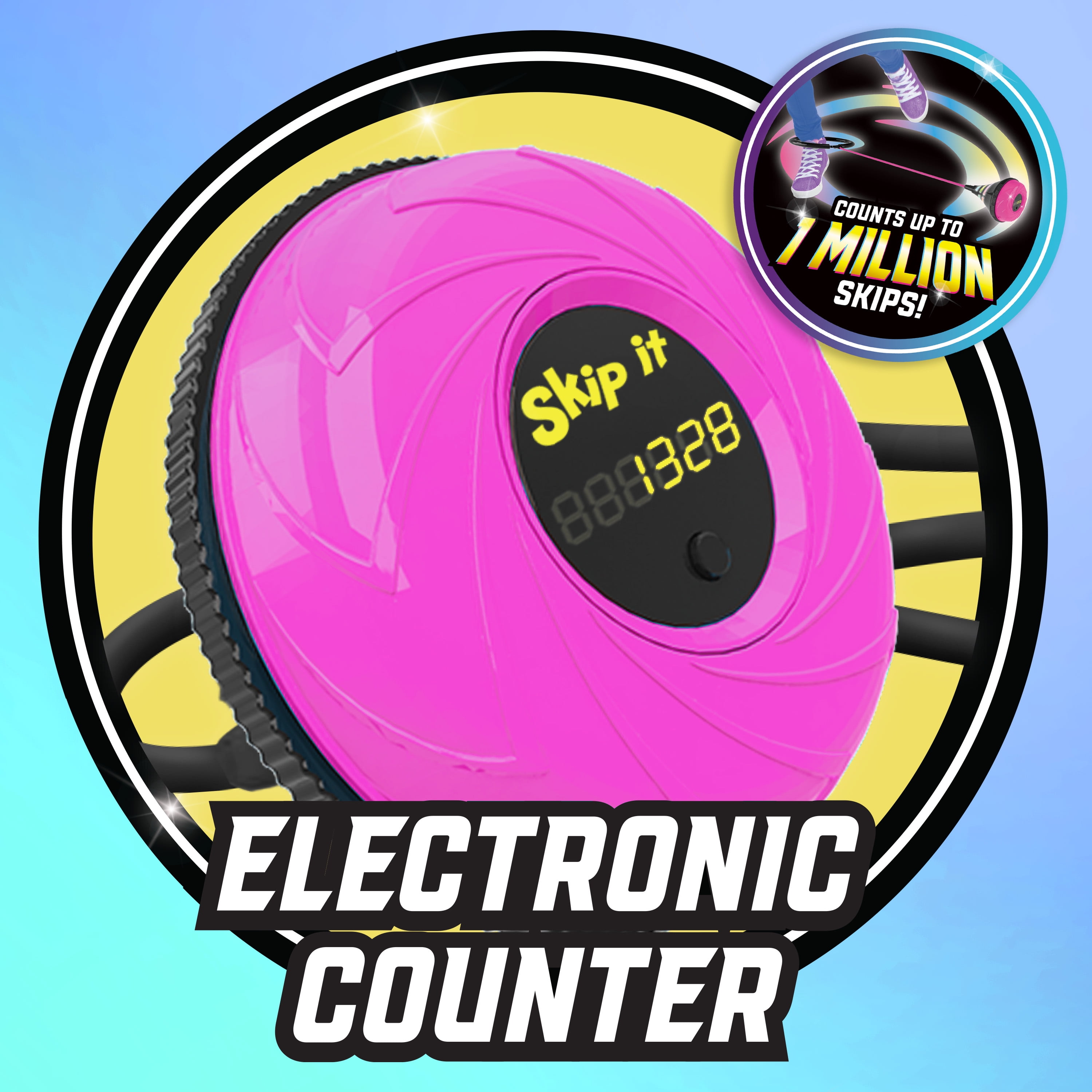 Hasbro - Brandclub - Skip It Retro Outdoor Toy, Light Up Ball and