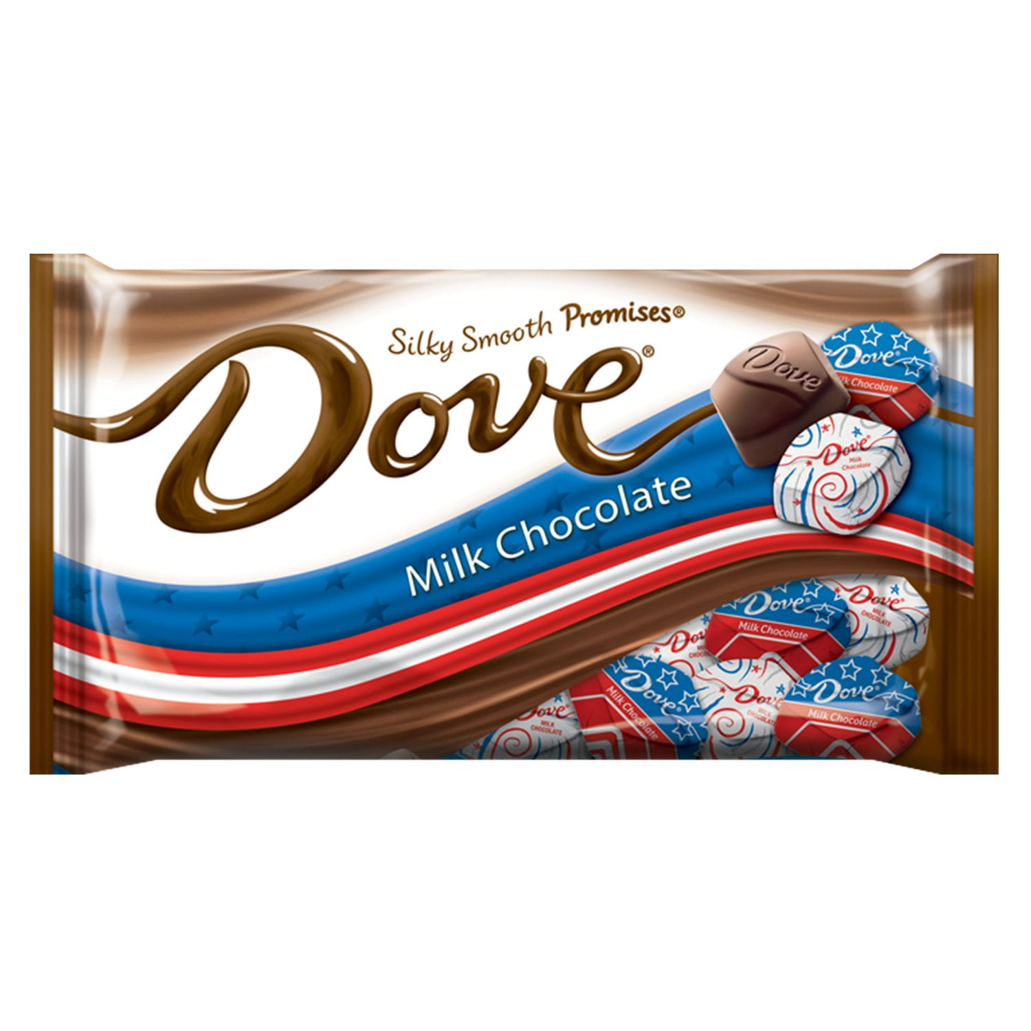Dove Milk Chocolate Red White and Blue 45 Count by Mars Snackfood