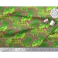 thumbnail image 2 of Soimoi Brown Cotton Duck Fabric Tropical Leaves Print Fabric by Yard 42 Inch Wide, 2 of 3