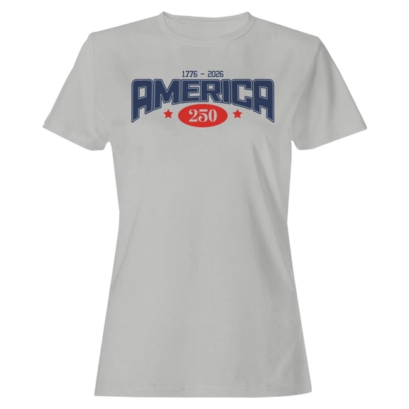 Smartprints America 250 Anniversary Stars Women's T-Shirt Ash, Cotton, S