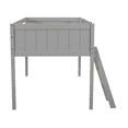 thumbnail image 6 of Tcbosik Twin Size Loft Bed, Wood Bed Frame with Inclined Ladder and Safety Guardrail, Space Saving, Gray, 6 of 9
