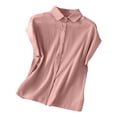 thumbnail image 2 of pstuiky Shirts for Women Casual Crew Neck Short Sleeve Fashion Clothing Comfort Loose Fit Solid Color Basic Tshirts Blouses for Women, 2 of 9