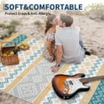 thumbnail image 6 of Outdoor Area Rug Waterproof Plastic Straw Rug, Plastic Straw RV Mat, Stain-Resistant Indoor Outdoor Carpet for Patio, Deck, Balcony, Picnic & Beach, 6 of 13
