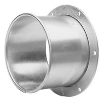 Round Angle Flange Adapter, 8 in Duct Dia, Galvanized Steel, 22 ga GA, 3-1/2" L