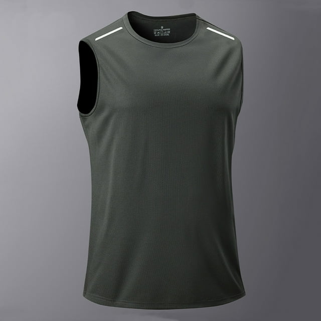 pstuiky Camisetas sin mangas para hombre, Camiseta deportiva informal sin mangas con cuello redondo para hombre Chaleco para hombre s