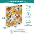 thumbnail image 3 of FORMRS 3 Ring Binder 1.5 inch with Pockets Clip Board 200 Sheets Capacity, Yellow Flowers, 3 of 8