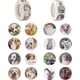 thumbnail image 1 of 1 juego de 4 rollos de 2 estilos de pegatinas autoadhesivas de papel kraft con diseño de gato y perro. Etiquetas adhesivas planas redondas. Rollo de pegatinas para regalo., 1 of 4