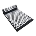 thumbnail image 2 of Yuarrent Colchoneta de acupresión, colchoneta de masaje, juego de almohada para cuello, pie, colchoneta de Yoga con aguja, cojín masajeador de Uniforme atlético Negro, 2 of 6