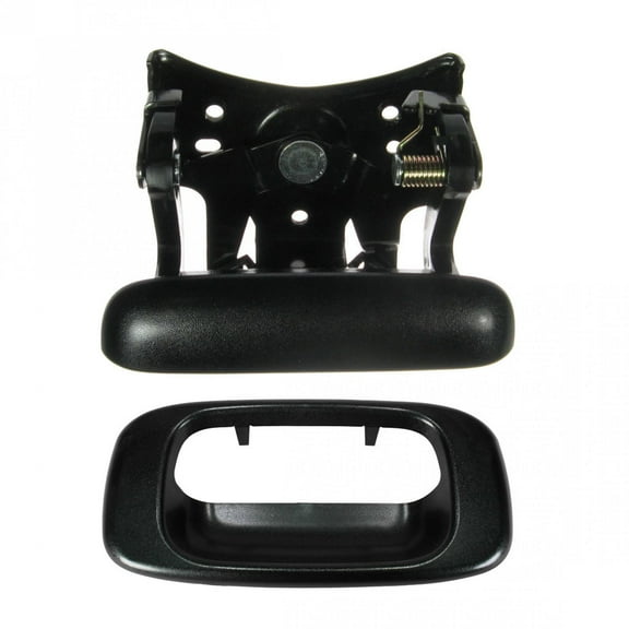 TRQ Black Tailgate Tail Gate Handle & Bezel Trim Kit for Chevy GMC Pickup Truck DHA30165