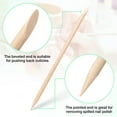 thumbnail image 4 of Chengjian Disposable Wooden Cuticle Pusher Remover Sticks, Brown, 500 Pieces, 4 of 8