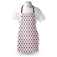 thumbnail image 3 of Crabs Apron Sea Animals Theme Crabs on the White Background with Vintage Style Pattern Print, Unisex Kitchen Bib Apron with Adjustable Neck for Cooking Baking Gardening, Blue and Red, by Ambesonne, 3 of 3