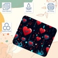 thumbnail image 3 of Valentine's Day Square Non-Slip Rubber Bottom Printed Desk Mat Mousepad for Office and Gaming - 8.3x9.8 Inch, 3 of 6
