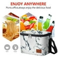 thumbnail image 7 of Aosbos Lunch Box for Women Men Insulated Lunch Bag Cooler Bags with Shoulder Strap Marble, 7 of 7