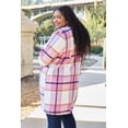 thumbnail image 5 of Double Take Full Size Plaid Button Up Lapel Collar Coat, 5 of 11