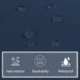 thumbnail image 5 of High Back Chair Cushions Set of 2, Adirondack Chair Cushion with Waterproof, Rocking Chair Cushion for Outdoor Patio, Garden Porch 45”x 22”x 4(navy blue）, 5 of 7