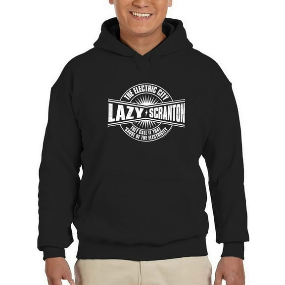 Lazy Scranton Hoodie Men The Office, Male 3X-Large