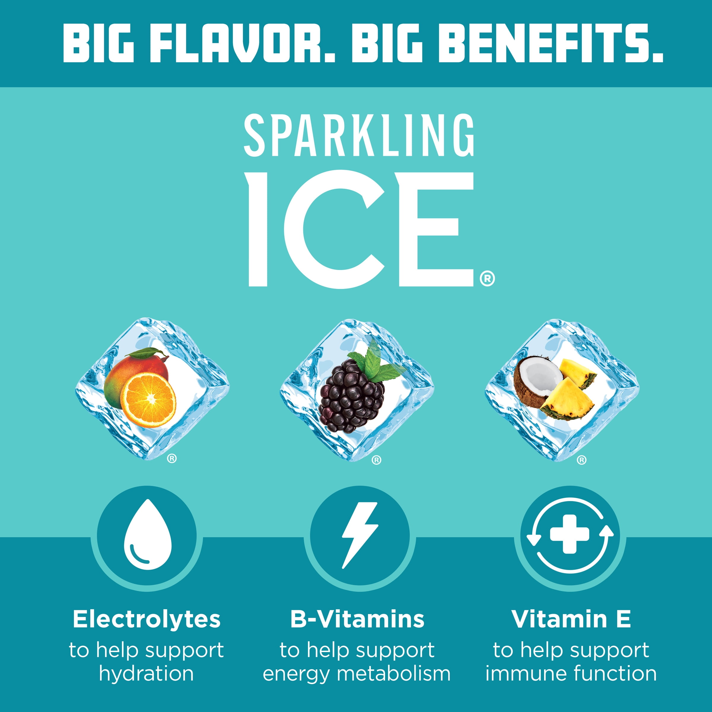 Sparkling Ice Powder Zero Sugar Drink Mix Variety Pack, Orange Mango, Black Raspberry & Coconut Pineapple, 10 Sticks