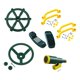 thumbnail image 5 of Accesorios para parques infantiles, juegos al aire libre, accesorios para columpios, piezas de barco pirata para columpios, gimnasio de jungla, casa de juegos para niños Verde A, 5 of 9