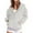 15-Light Gray, variant on Womens Long Sleeve Zipper Slit Oversized Sweatshirt 2025 Casual Pullover Zipper Hoodies Fall Clothes 17-Wine XXL