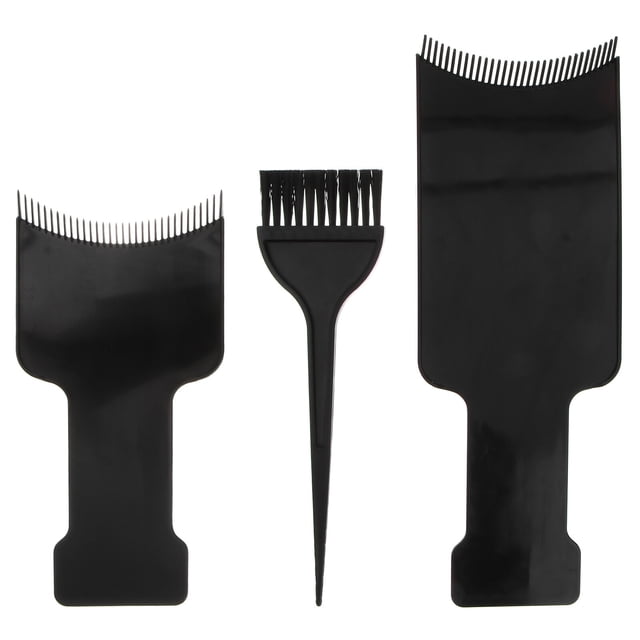 3Pcs Highlighting Board Brush Kit Hair Coloring Dyeing Kit Flat Comb Board