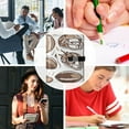 thumbnail image 5 of 9.2x6.7 inch Leather Notebook 100 Sheets, Multi-Pocket Design & Pen Loop American Football and Helmets Refillable Journal Organizer, 5 of 6