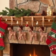 thumbnail image 4 of Cadancy Christmas Ornaments Fabric Reindeer Hanging Pendant Tree Decoration Holiday Seasonal Home Decor Party Rustic Mantle Wall Window Decorations, 4 of 6