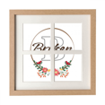 thumbnail image 1 of Destroy Wreath Letter Art Deco Fashion Frame Wall Tabletop Display 4 Openings Picture, 1 of 3