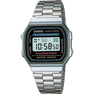 Casio Men's Vintage Digital Alarm Chronograph Watch, Stainless