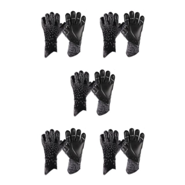 Guantes de portero de fútbol Soidarity para niños talla 6/7/8/9/10 negro