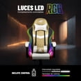 thumbnail image 4 of Silla Gamer Playfever Delta Luz Rgb Ergonomica Reclinable, 4 of 7