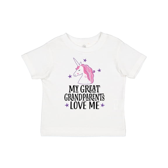 Inktastic My Great Grandparents Love Me Unicorn Girls Toddler T-Shirt