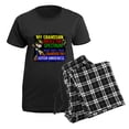thumbnail image 5 of CafePress - Rocks Spectrum Autism Women's Dark Pajamas - Women's Short Sleeve Print T-Shirt and Pants Dark Cotton Pajama Set, 5 of 7