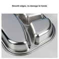 thumbnail image 4 of yingyy Stainless Steel Food Container 3 Grids Lunchbox Adults Accessories Snack Breakfast Storage Microwavable Light Blue/3 grids, 4 of 6