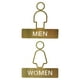 thumbnail image 5 of Letrero de baño Macarena Decoraciones Retro masculinas y femeninas Señalización de baño Placa de señalización para restaurantes 1 par, 5 of 8