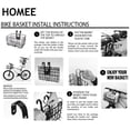 thumbnail image 3 of Mountain Bike Basket Bicycle Basket Foldable Metal Mesh Front Folding Rear Bicycle Basket Mesh Rack Carrier for Mountain Bike Accessories, 3 of 5