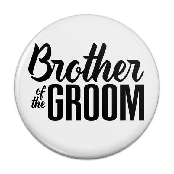 Brother of the Groom Wedding Pinback Button Pin