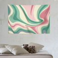 thumbnail image 3 of Chilfamy  Pink Tapestry Wall Hanging, Aesthetic Bedroom Wall Decor Tapestries Abstract Swirl Simple Music Posters Wall Art Tapestry for University 60x40 Inch, 3 of 7