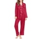 thumbnail image 1 of Pijama Prolriy para mujer, conjunto de manga larga con botones, ropa de dormir suave, ligera, cómoda, pantalones largos, ropa de estar en casa, conjuntos de pijama para mujer, conjuntos de estar para, 1 of 5
