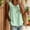 8# Green, variant on Women's Lace Peter Pan Collar Sleeveless Tank Top Casual Loose Button Down Blouse for Summer Sky Blue S