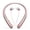 Pink, variant on Neckband Bluetooth Headphone, Retractable Headphones with Bluetooth, Stereo Noise Cancelling Earphones,Neckband Bluetooth Earphones for Office Meetings and Daily Commuting
