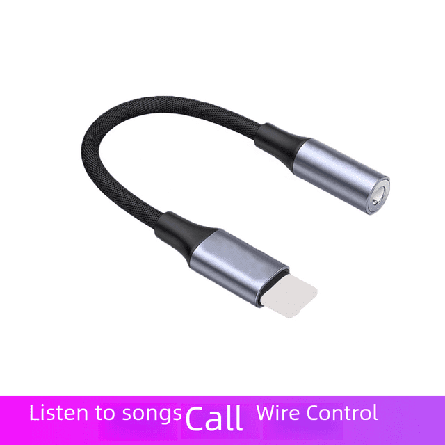 Cable adaptador de auriculares tejido compatible con Apple 14, adaptador de audio para iPhone 13