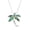 Necklace, variant on Palm Tree Pendant Necklace Earring Abalone Shell Rhodium Plated 17 Inch Snake Chain J0699