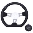 thumbnail image 1 of 1PC Steering Wheel 270mm Modification Practical Car Accessories Steering Wheel for Dune Buggy UTV Go-kart, 1 of 6