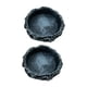 thumbnail image 3 of 2pcs platos de agua reptiles tazones de comida alimentación de platos pequeños tazones de terraium de roca de resina para tortuga de dragón barbudo Redondo, 3 of 8