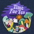 thumbnail image 2 of Men's Alice in Wonderland Mad Hatter Time for Tea  Graphic Tee Navy Blue Heather Large, 2 of 4