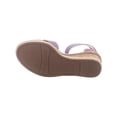 thumbnail image 5 of Womens Franco Sarto Quintara Ankle Strap Wedge Sandals, Lavender, 8.5 US / 38.5 EU, 5 of 5