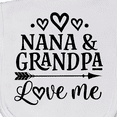 thumbnail image 3 of Inktastic Nana and Grandpa Love Me Baby Burp Cloth, 3 of 3