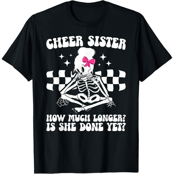 Cheer Sister Groovy Cheerleading Sister Cheer Sister T-Shirt tee