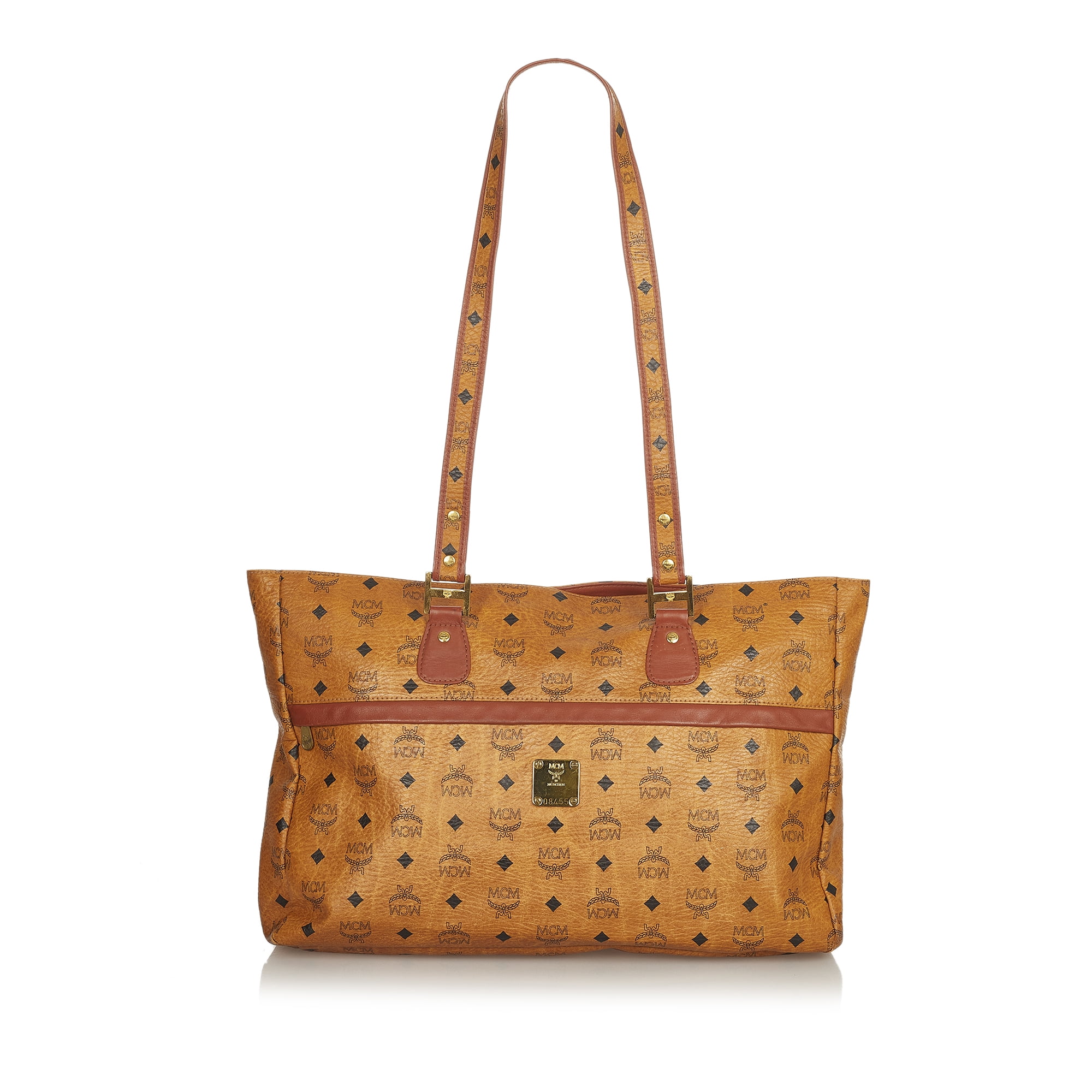 Authentic Pre Owned MCM Visetos Brown Leather Tote Bahrain Ubuy