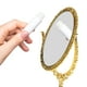 thumbnail image 4 of Espejo de maquillaje de escritorio europeo, ovalado, de doble cara, estilo vintage europeo., 4 of 7